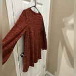 Altar'd State  Balloon Sleeve A-Line Sweater Dress Size Large burnt orange/red Photo 9