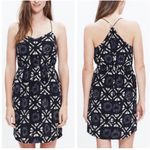 Madewell  Starview Black Baltik Grid Silk Cami Mini Dress 2 Photo 3