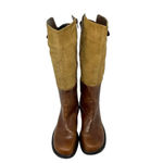 Matisse‎ Suede and Leather Tan Cognac Brown Tall Riding Boots Size 7.5 Photo 8