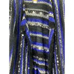 Ruby Rd . Women's Party Animal Blue Black Knitted Cardigan Photo 2