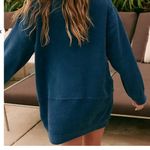 Free People NWT  Ronda Pullover Tunic in Varsity Blue Photo 3