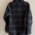 Alpine Design Alpine Sherpa Long Oversized Plaid Pullover Photo 1