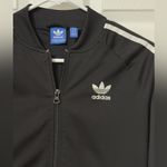 Adidas  Black Jacket with White Accents Photo 2