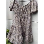 Blush Vintage cream dress with pink floral design women’s Sz M Spring Summer Y2K Photo 13