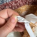 Madewell  Striped Pullover Sweater Sz‎ S Wool Knit Crew Neck Rainbow Cozy Retro Photo 8