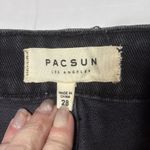 PacSun  Los Angeles Black Denim Jean Skirt Size 28  Cotton Women with side laceup Photo 3