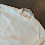 Lebina crew neck plain sweater with balloon sleeve in white Size XS Photo 4