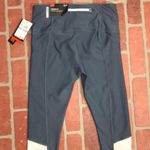 Reebok NWT blue & white mesh capri active leggings Photo 3