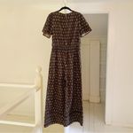 Anthropologie The Somerset Wide Leg Jumpsuit in Black Motif Size S Retail $168 Photo 8