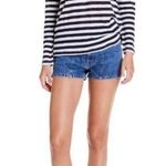 Michael Stars 💕💕 Melanie Slouchy Stripe Tee Admiral Stripe Black & White Linen Photo 0