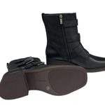 Lucky Brand  Katriny Buckle Straps Riding Boot Black Leather size 6 Photo 5