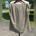 Sollinarry Medium Geometric Patterned Sleeveless Top black/white/gold/celery Black Photo 6