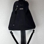 Baggallini Metro Backpack Sling Bag Purse Black Nylon RFID Protection Travel Photo 0