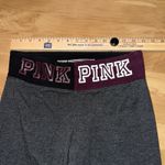 Victoria's Secret PINK Women's Yoga Pants Gray Burgundy Waist Size Medium Photo 6