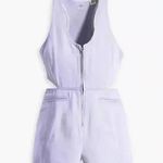 Levi's NWT Levi’s Rydon Cutout Romper Cotton/Hemp, Size Large in Dusty Persian Photo 4