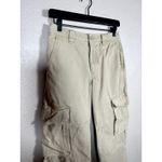 TNA 100% Cotton Tan Khaki Cargo High Rise Pant Size 2 Photo 1
