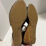 Liz Claiborne  Octavia Black Heeled Wedge Sandal NWT Size 11 Photo 4