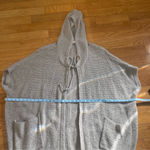 VELVET By Graham & Spencer women's hoodie long open front cardigan wool blend S Tan Photo 8