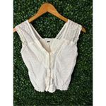 Free People  On My Mind Lace Cropped Tank Top Sz Small Photo 1