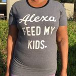 Black Alexa Feed My Kids Shirt Photo 0