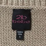 Brand New 2b Bebe Gold 1/2 Sleeves Sparkle Holiday Sweater. Retail $39.99 Sz Sm Photo 1