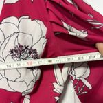 Anthropologie NWT  Natalia Mazzei Zubillaga Deep-V Pink Floral Printed Romper L Photo 8