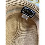 Scala Vintage Style Sun Hat With Black Ribbon Bow Handmade Paper Straw Women One Photo 6