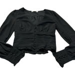 Essue E.SSUE black slightly cropped dressy blouse Photo 0