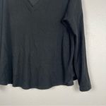 Lulus Long Sleeve Ribbed Top Black Sz S Photo 4