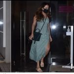 ZARA Turquoises Linen Blend Polka Dot Dress Photo 6