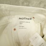 Mother The Looker Ankle Fray White Jeans Mid Rise GLASS SLIPPER size 26 Photo 2