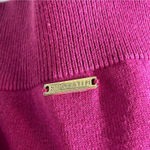 Tommy Hilfiger Magenta Turtleneck Sweater Button Cuff Size L Retro Photo 10