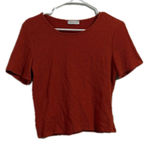 Paper Crane  Red Crop‎ Fitted Short Sleeve T-Shirt Photo 0