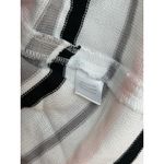 Ming Wang MING‎ WANG Slinky Pink Black White Stripe Open Front Cardigan Size L Photo 6