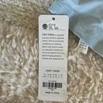 CRZ Yoga  Pima Cotton Short Sleeves Cropped Crew Neck, Blue Linen, XS Photo 5