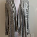 Joseph Ribkoff  Heather Gray Open Draped Cardigan Photo 2