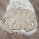 Brown Knitted Cardigan Tan Photo 5