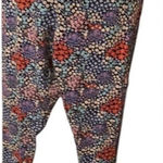 No Boundaries  szXXL Flower leggings yoga pant Blue yellow orange lavender white Photo 0