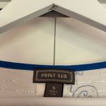 J.Crew Point Sur white and blue tassel the printed blouse small Photo 2