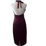 Jason Wu  szXS maroon/burgundy satin halter back zip back slit dress NWT Photo 1