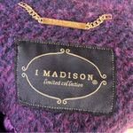 1 Madison Limited Collection Purple Wool Coat Photo 14