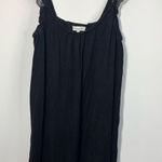 Crescent , black tank, nightgown lace detail, size small  Photo 0