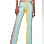 ZARA  PRINTED Mid-rise STRAIGHT LEG JEANS OMBRÉ SIZE 4 NEW Photo 3
