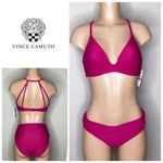Vince Camuto New. Fuchsia bikini set. L-top/S-bottom. Retails $154 Photo 1