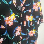 Levi's Women’s  Floral Hawaiian Cropped Button Down Size Large colorful Photo 3