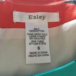 Esley  orange green black blue striped dress small‎ Photo 7