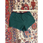 Athleta Interval Run Short Women’s Medium Dark Green Lined Athletic Running Photo 2