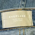 Everlane  The Way High Women's Blue Straight Wide Leg Raw Hem Denim Jeans Size 25 Photo 3