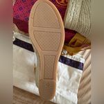 Tory Burch  NWT ELISA90MM wedge Espadrille satin golden Fry 713 Photo 6