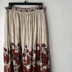 Source Unknown Max Studio Large Bohemian Floral Maxi Skirt High Waisted Elastic Waist Peasant Photo 1